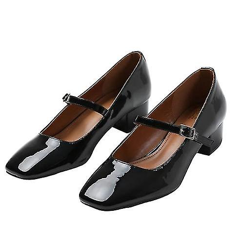 Where's That From Womens/Ladies Oslo Single Strap Square Toe Low Block Heel Court Shoes