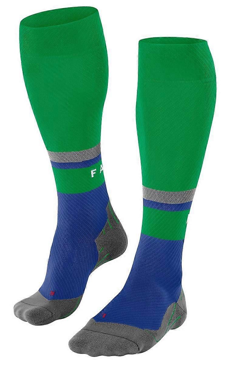 Falke RU Compression Energy Running Knee-High W4 Socks - Green/Blue