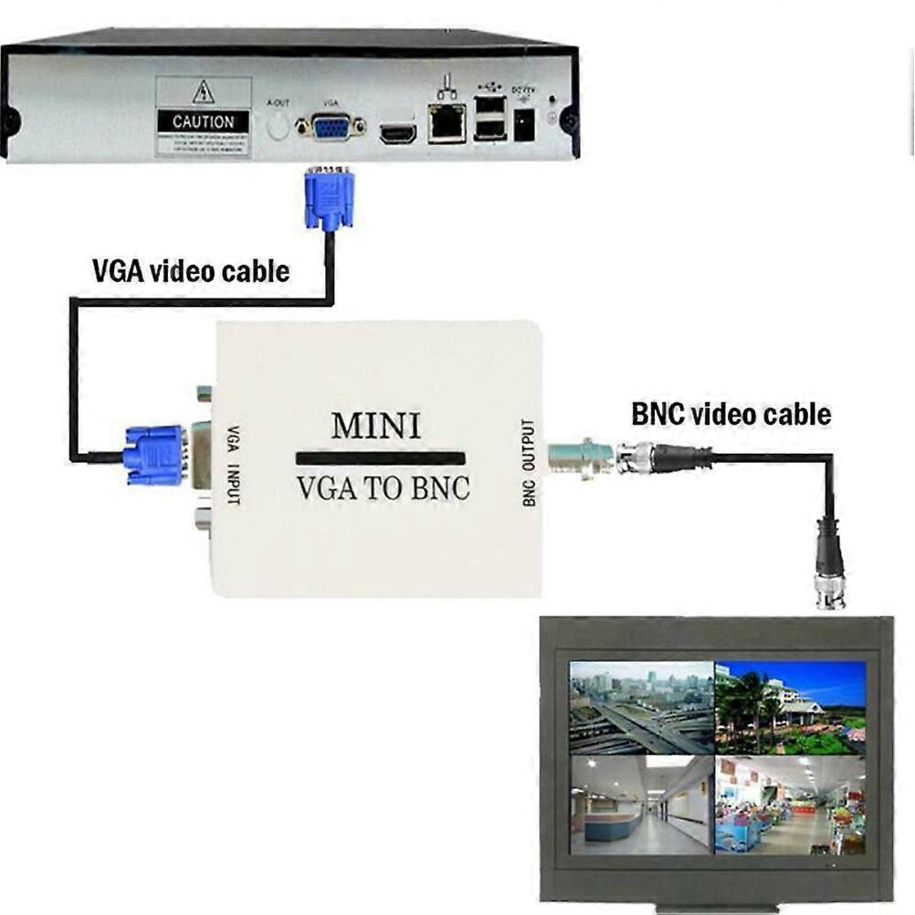 VGA zu BNC Video Konverter VGA zu BNC Video Adapter VGA zu Bnc Ausgang Video Konverter Adapter