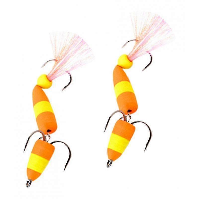 hg 2pieces Fishing Lures Floating Baits Simulation Swimbaits 2treble Fishhooks