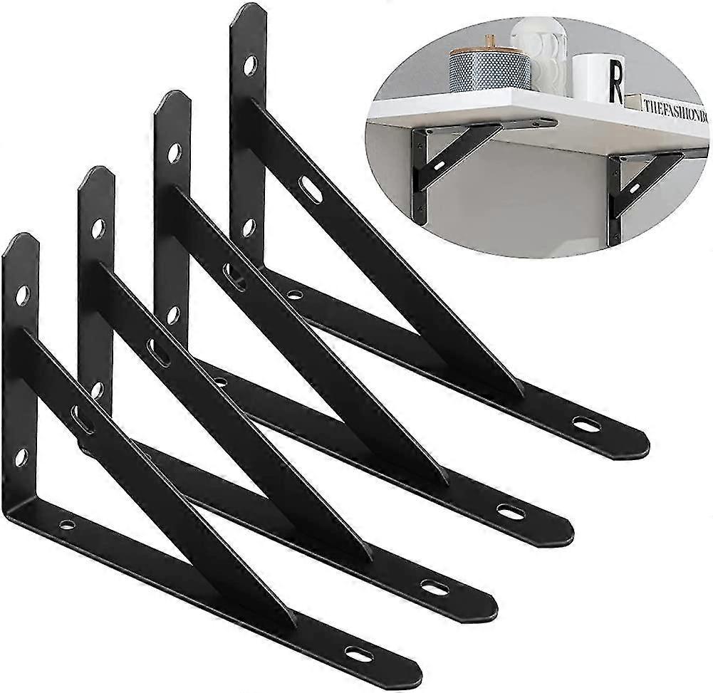 Heavy Duty Shelf Brackets - Wall Mounted Shelf Supporters - Triangle Shelving