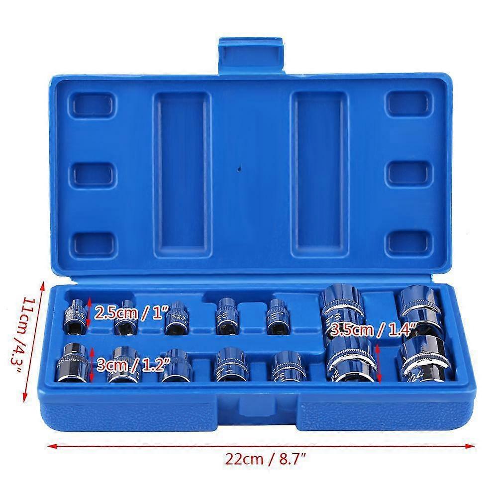 E~Type Torx Star Bit Socket Set E4~E24 1/4" 3/8" 1/2" Drive Repair Tool