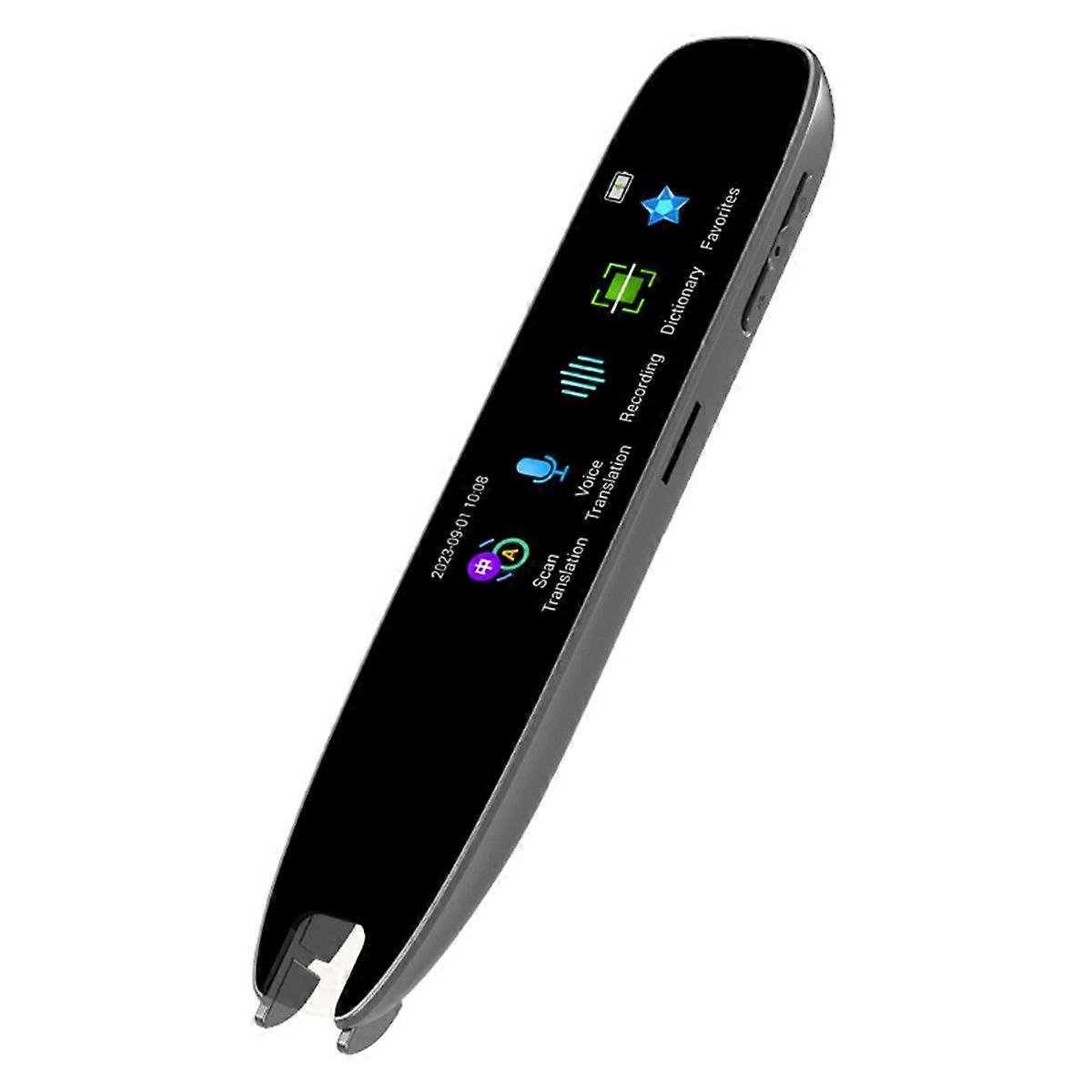 Scan Translation Pen Echtzeit Sprachübersetzer Smart Offline Übersetzung 112 Sprachen Text Scanning Grau