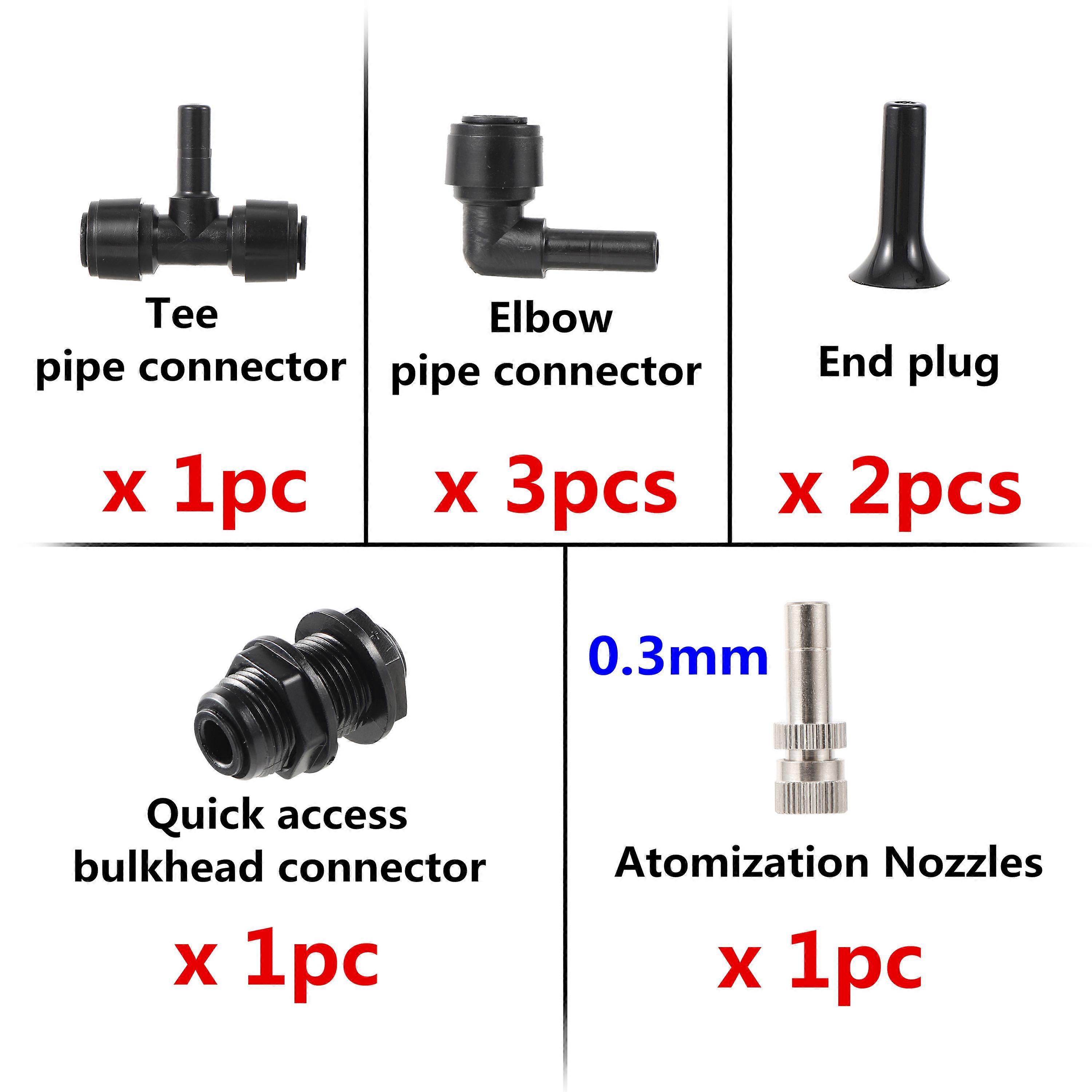 Garden Irrigation System 360 Universal Adjustable Misting Nozzles Watering Kit Tropical Landscape Aquarium Landscaping Tools