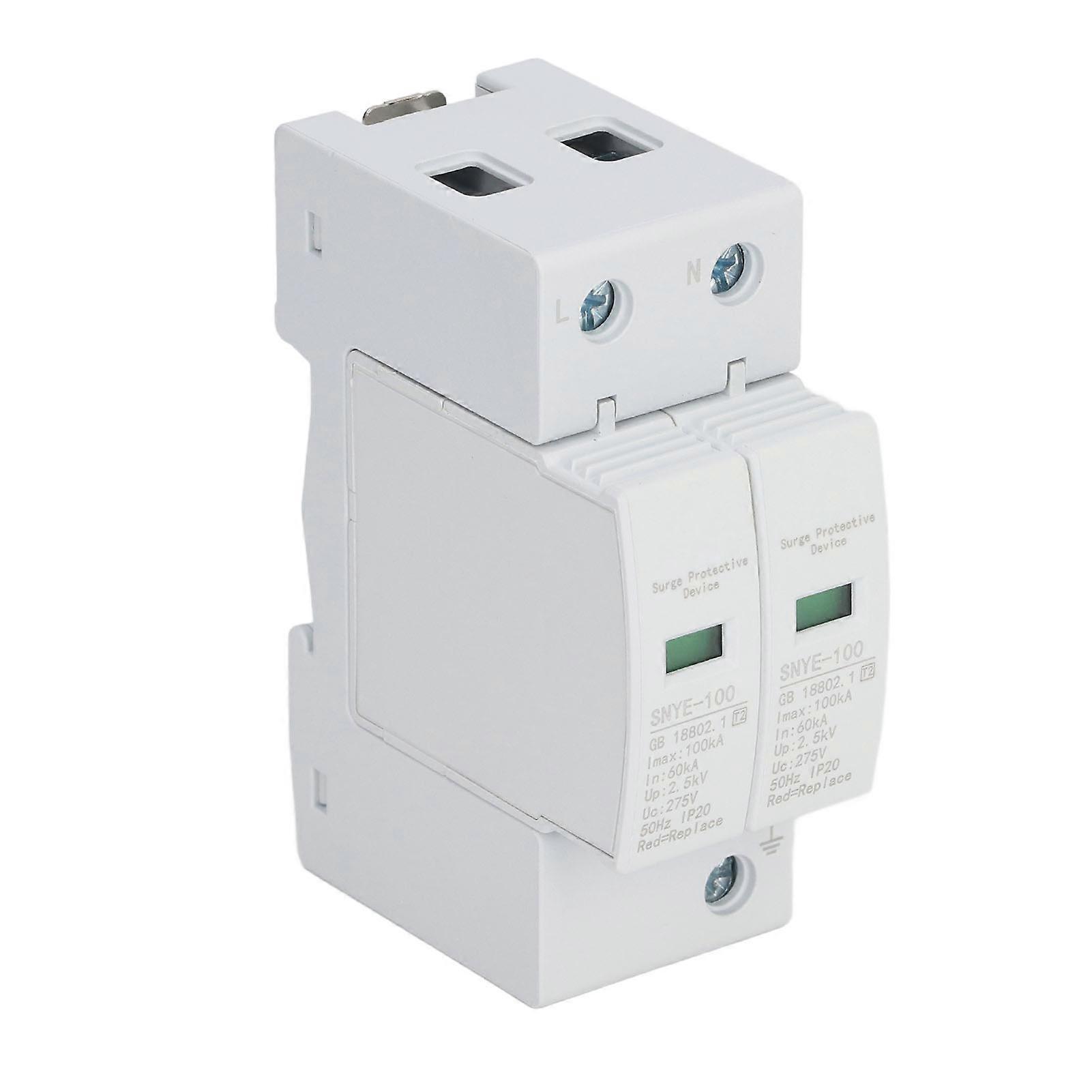 Surge Protective Device 100KA Voltage Protection Arrester Protector for Distribution Box 2P 275V