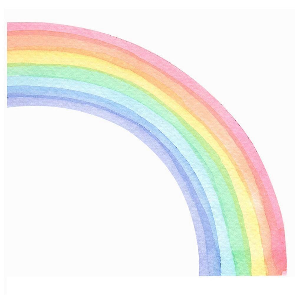 Grande acquerello arcobaleno adesivi murali per bambini camera nursery home decor colorato arcobaleno murale sel