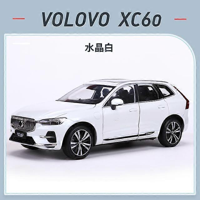 1/18 Volvo XC60 2022 SUV Diecast Alloy Car Model Toys Hobby kids gifts White/Silver/Gray Gift Collection Ornaments Display