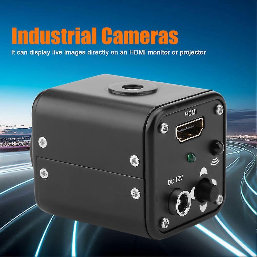 1/3in 60fps 1080P  Output Industry Microscope Camera DC5-12V Black[us plug 110V]
