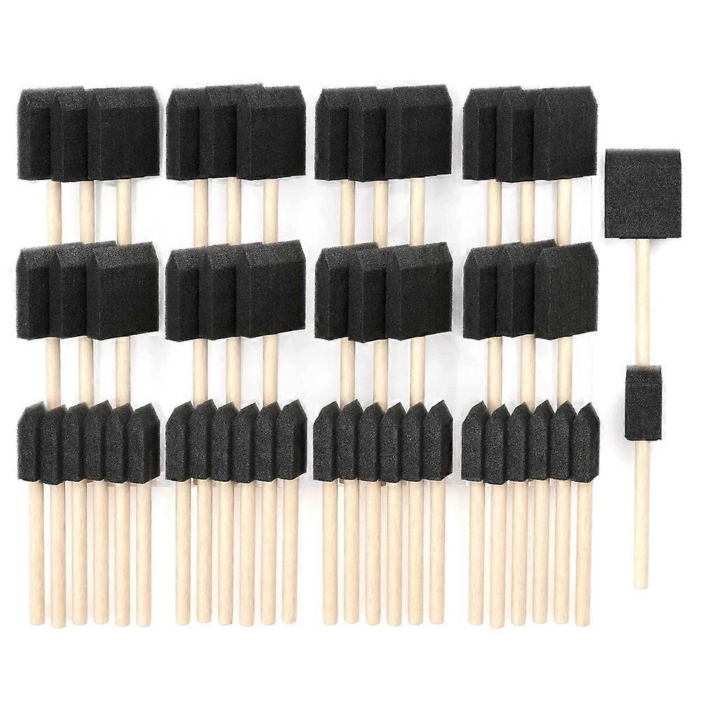 Foam Paint Brushes, Includes 50 Sponge Brushes, 25 x 1 Inch Brushes and 25 x 2 Inch Brushes, Art Su