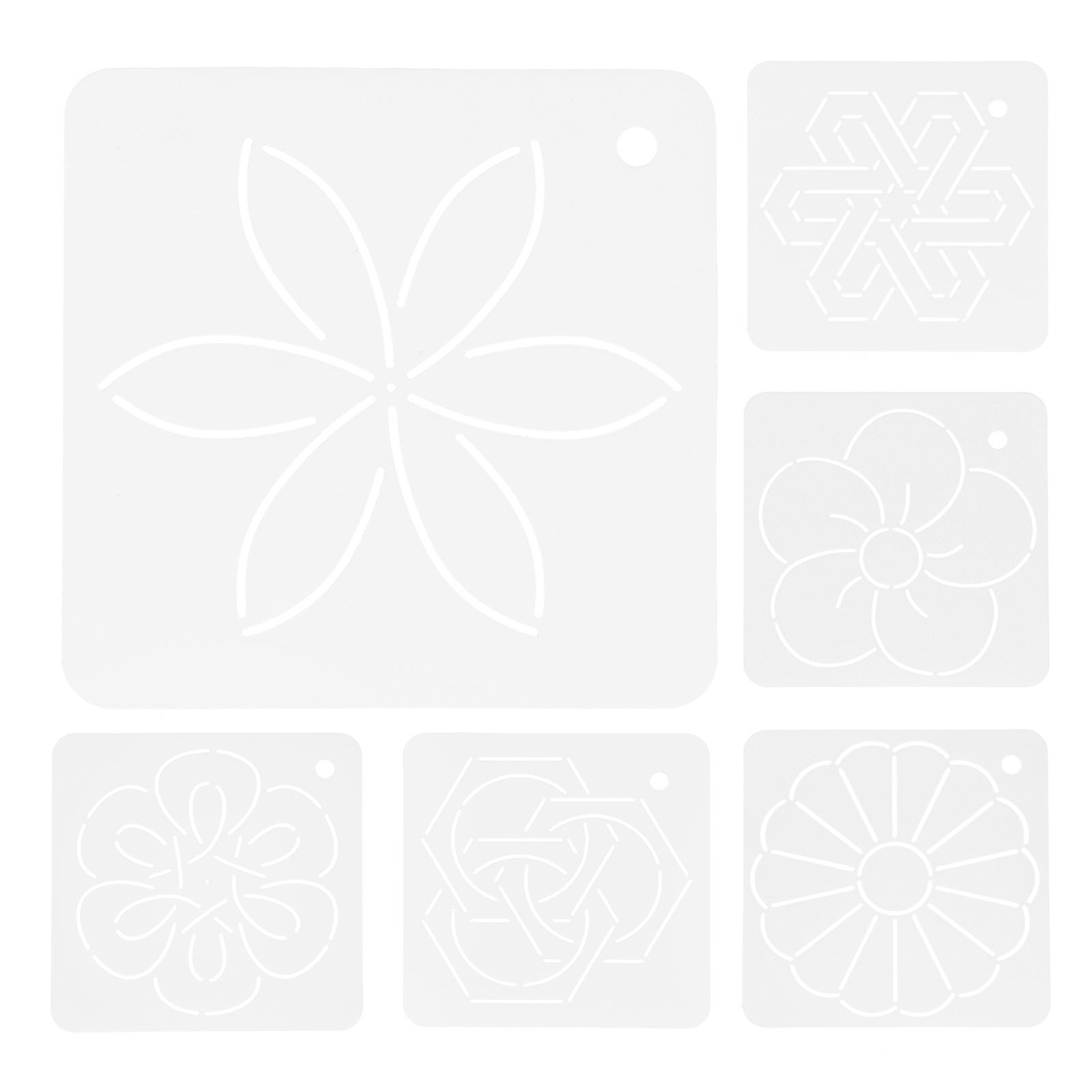 6Pcs Quilting Template Quilting Stencil DIY Craft Sewing Template Tool Sewing Patchwork Quilt Template
