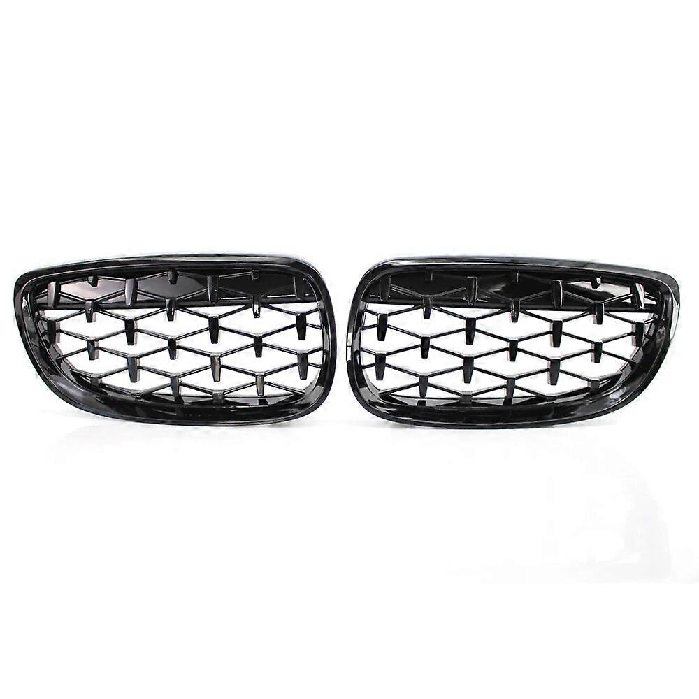 ABS Pair Car Front Hood Grille Diamond Style Meteor For BMW 3 Series For BMW 3-Series M3 (ALL Model) E92 E93 2006-2009