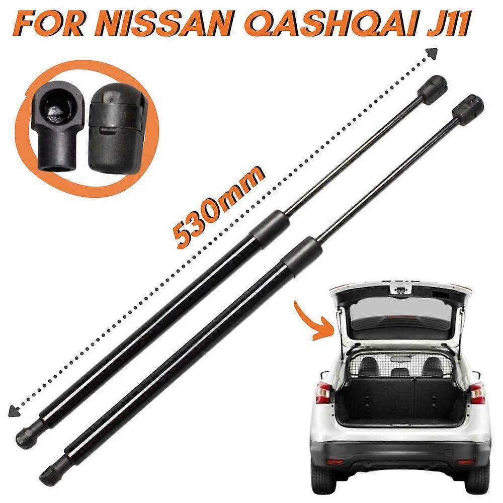 Normal Black Qty(2) Tailgate Boot Trunk Gas Struts Springs Damper For Nissan Qashqai J11 2014-2022 For Nissan Small