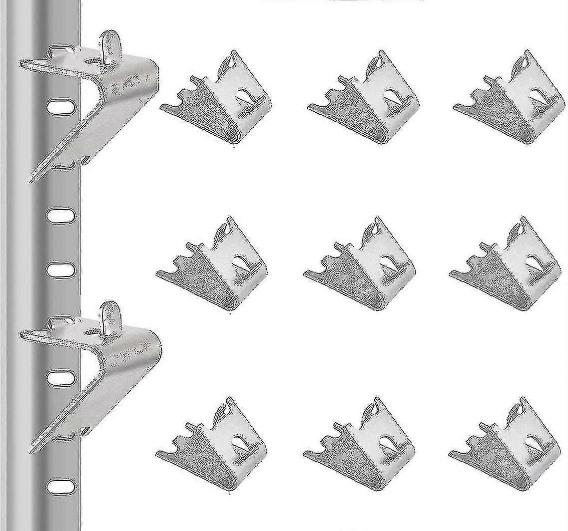 12 יח 'תפס מדף מקפיא נירוסטה תמיכה במדף מקרר מקרר מסחרי קליפסים למקרר 1.5 מ"מ מעבה מקפיא-Yvan