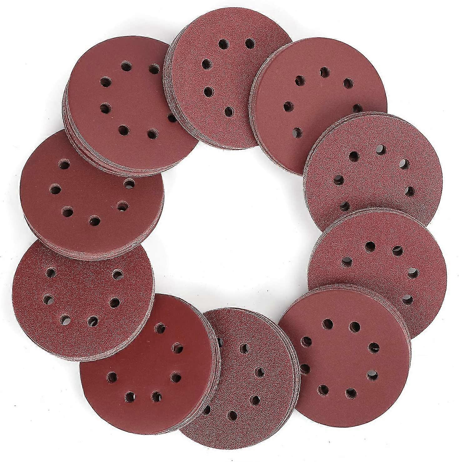 150pcs 8-hole Flocking Sandpaper