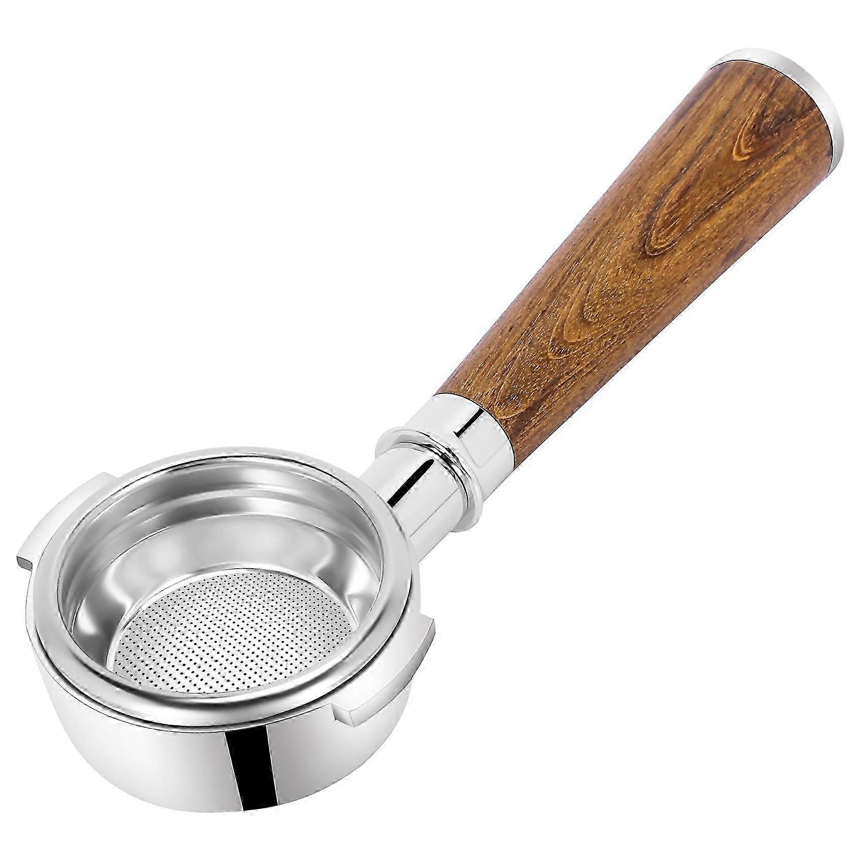 58 mm-es feneketlen Portafilter Kompatibilis az Expobar, Rocket, Rancilio, Faema és Wega készülékekkel, 1 csésze szűrővel Kosár mellékelve