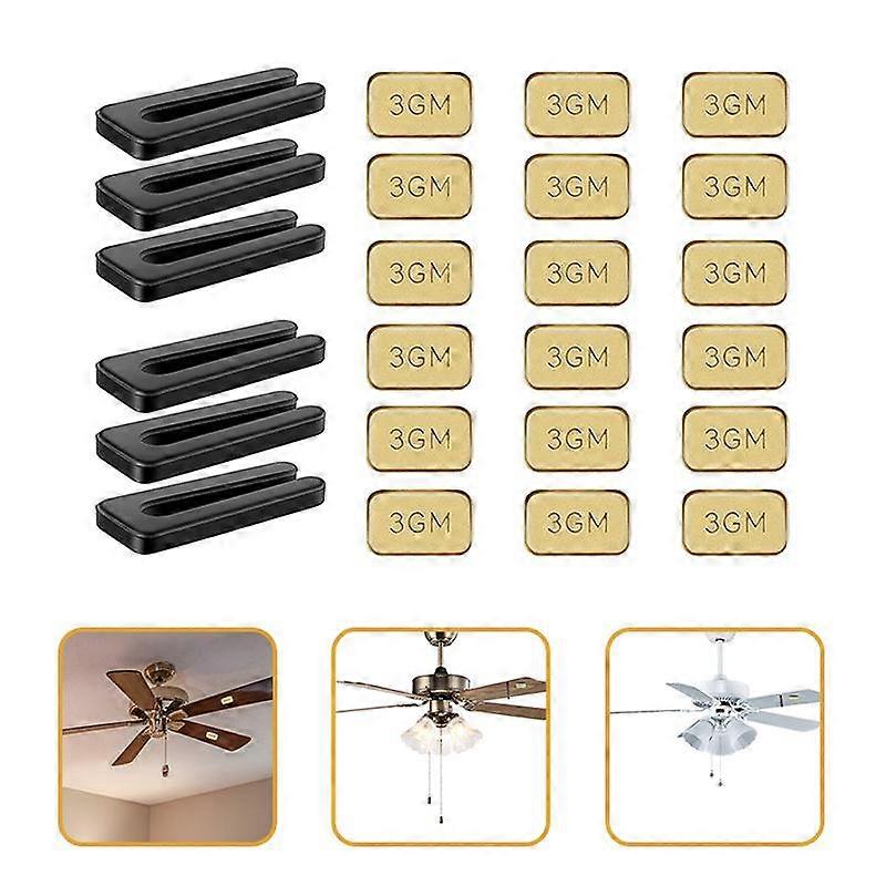 6 Sets Ceiling Fan Blades Balancing Kits Fan Balancing Clips Fan Blade Balancing Kit Adhesive Weights Fan Blade Balancing Kit