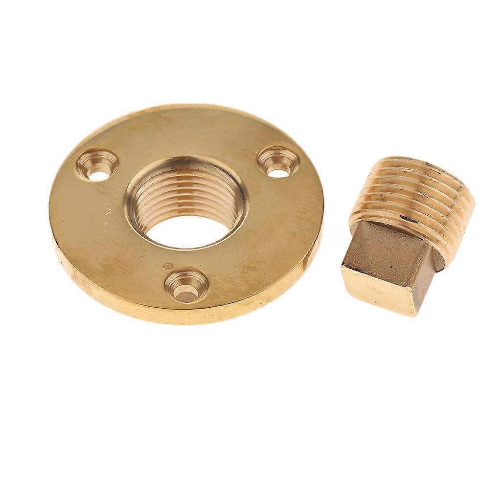 Brass Boat Garboard Transom Scuttle Drain Plug Replacement Yacht Accessories