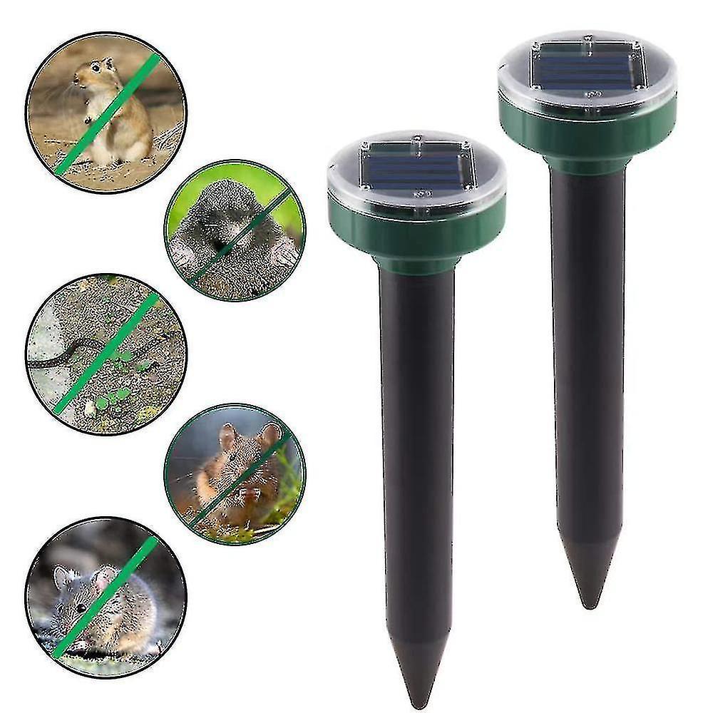 Solar Ultrasonic Snake Mouse Repellers Pest Tw