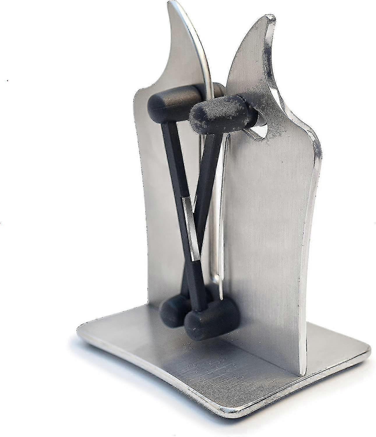 Professional Knife Sharpener Solid Stainless Steel (1pcs,silver)