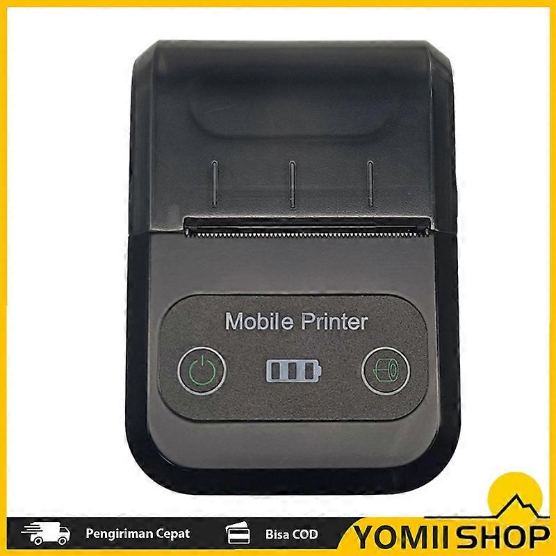 Portable BT Thermal Receipt Printer 58mm 2-inch Mini BT Printer Thermal Receipt Mobile Printer Rechargeable for Mobile POS Restaurant Retail Store