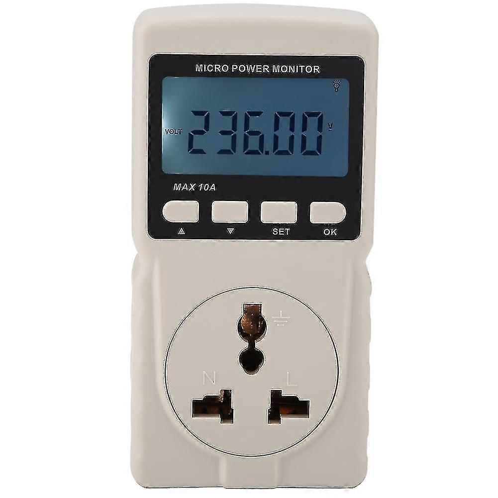Gm86 digital lcd micro power meter analyzer monitor measuring tester eu plug 220v
