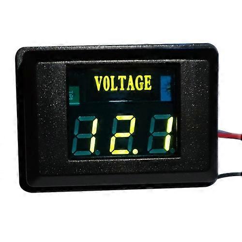 DES-2 Car Battery Voltage Meter DC LED Digital Display 12V Motorcycle RV Yacht Voltage Meter Detector