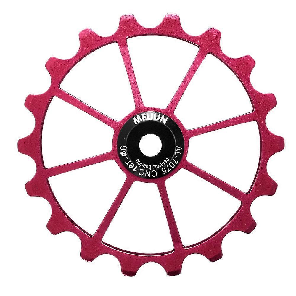 MEIJUN 18T Bicycle Rear Derailleur Wheel Ceramic Bearing Pulley Road Bike Guide Roller Idler 4mm 5m