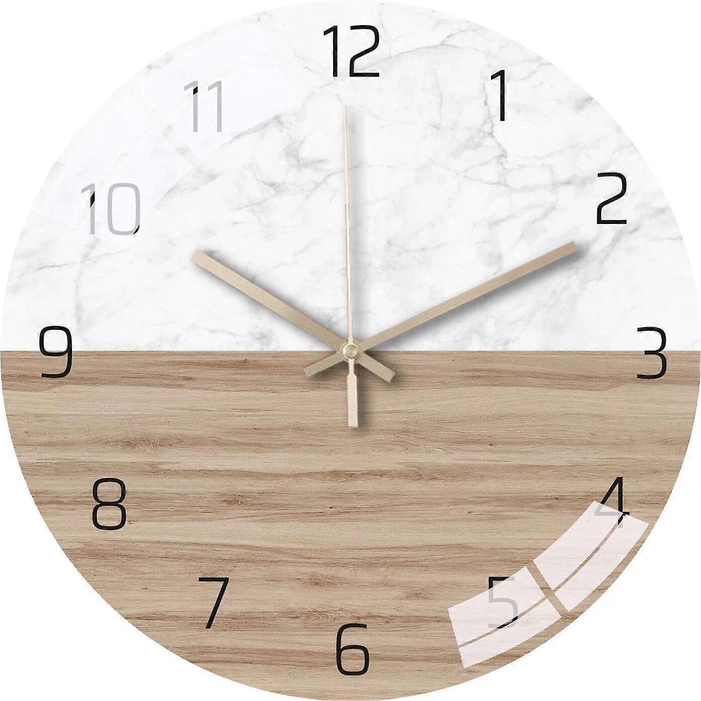 Nordic Licht Luxus Wanduhr Internet Berühmtheit Licht Luxus Wohnzimmer Schlafzimmer kreativ Mode Dekoration Stumm einfach Glas