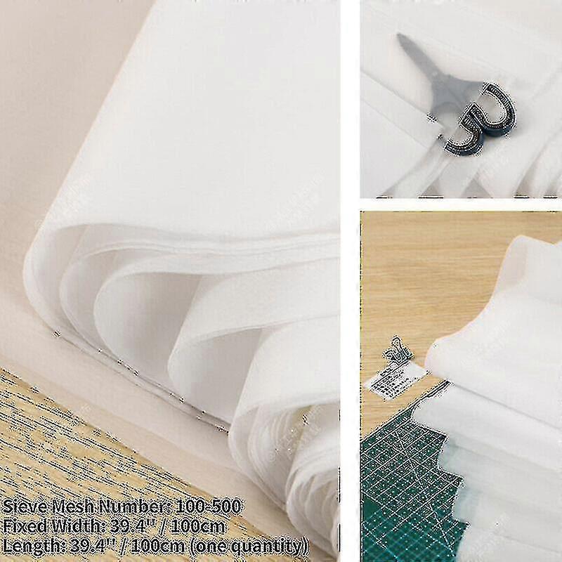 1 meter Fint filternet Nylon Stof Netmateriale Vandstamme 100-500 mikron