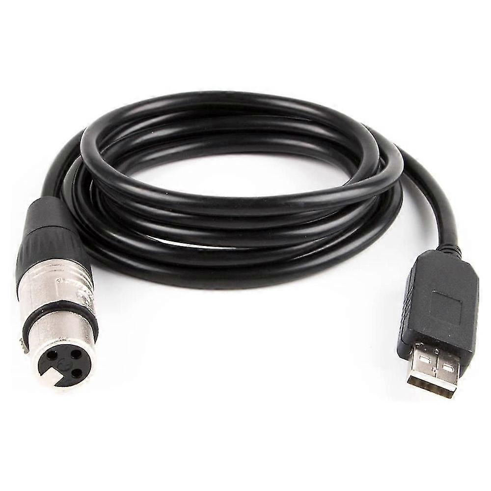 USB Dmx Controller Cable Dmx Interface Adapter Stage Lighting Disco Light Dj Dmx512 USB Party Lights Beam Cable 6Ft/1.8M