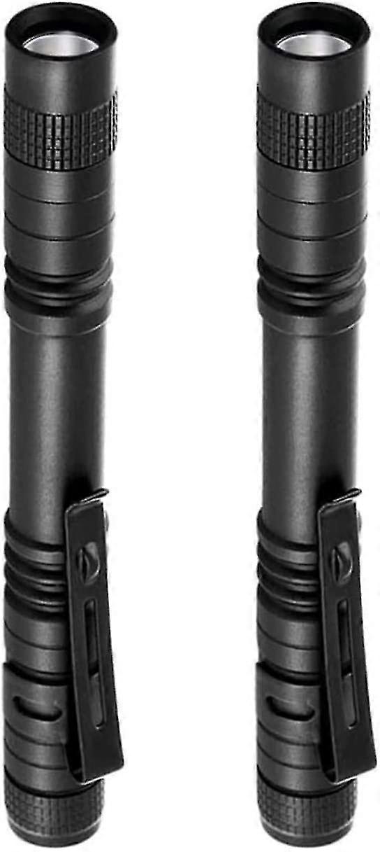 Mini Led Torch, 2 Pcs Work Torches, 2 Aaa Batteries (not Included)