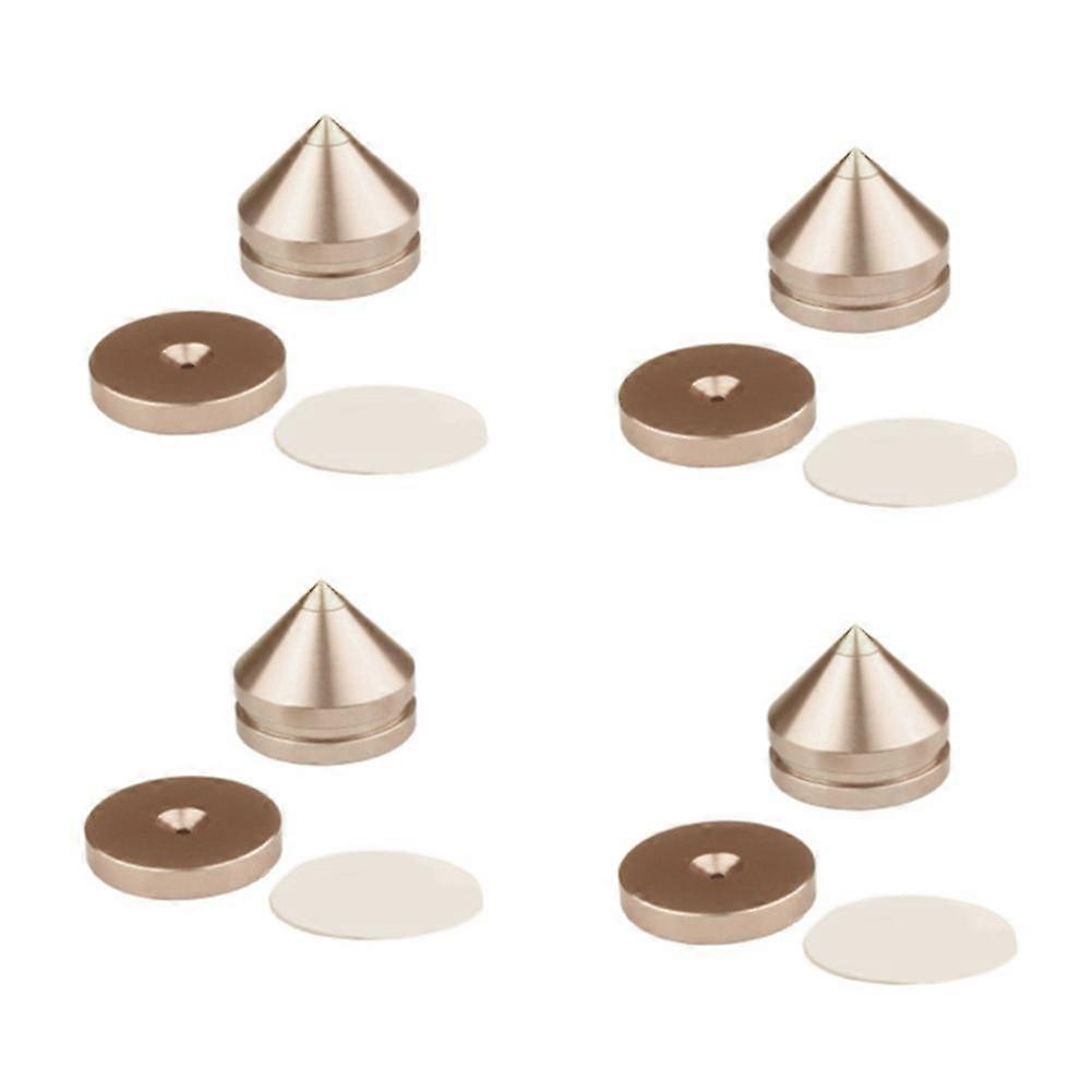 4set Hifi Audio Foot Spikes Cone Floor Foot Nail Aluminum Alloy Speaker Dac Cd Cabinet Power Amplif