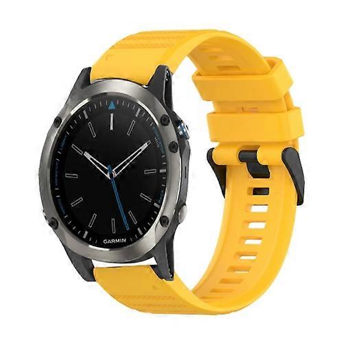 For Garmin Quatix 5 22mm Horizontal Texture Silicone Watch Band with Removal Tool