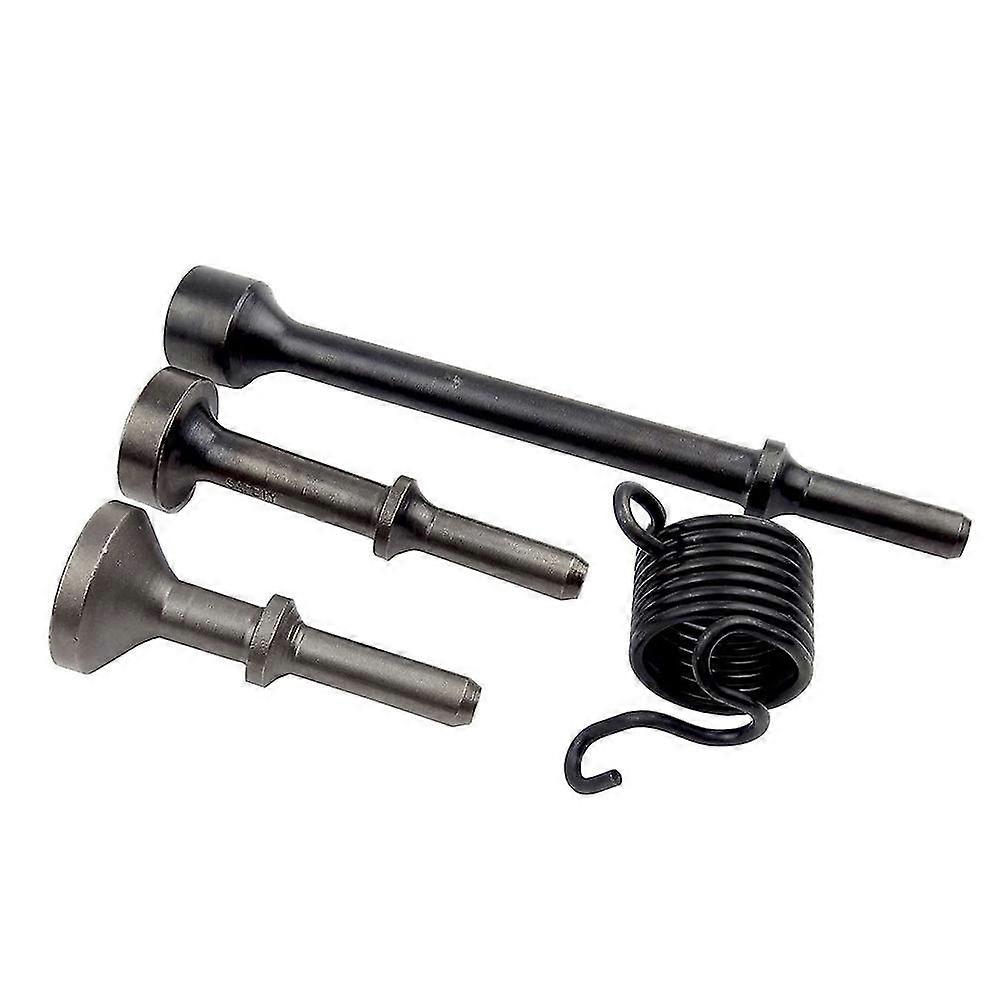 3pcs Set Of Smoothing Pneumatic Air Hammer Bits Long Bit Tool &1 X Spring Tire Repair