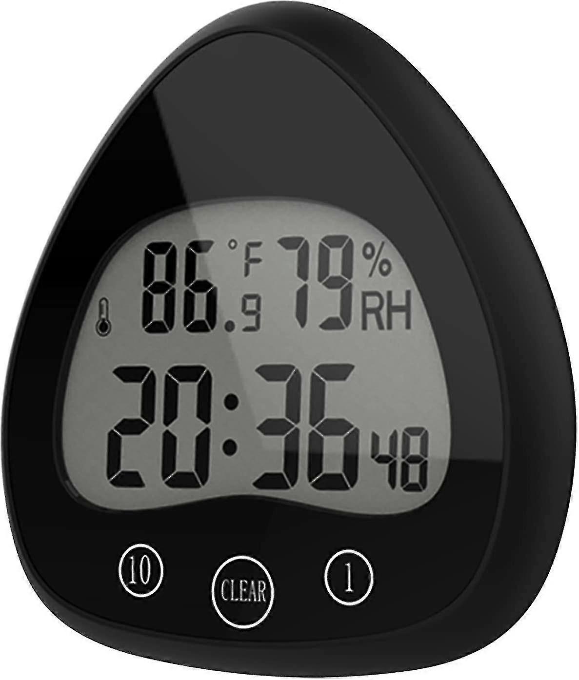 Shxx Digital Bathroom Shower Kitchen Clock Timer With Alarm, Waterproof For Water Splashes, Visual Countdown Timer, Time Management Tool, Indoor Tempe