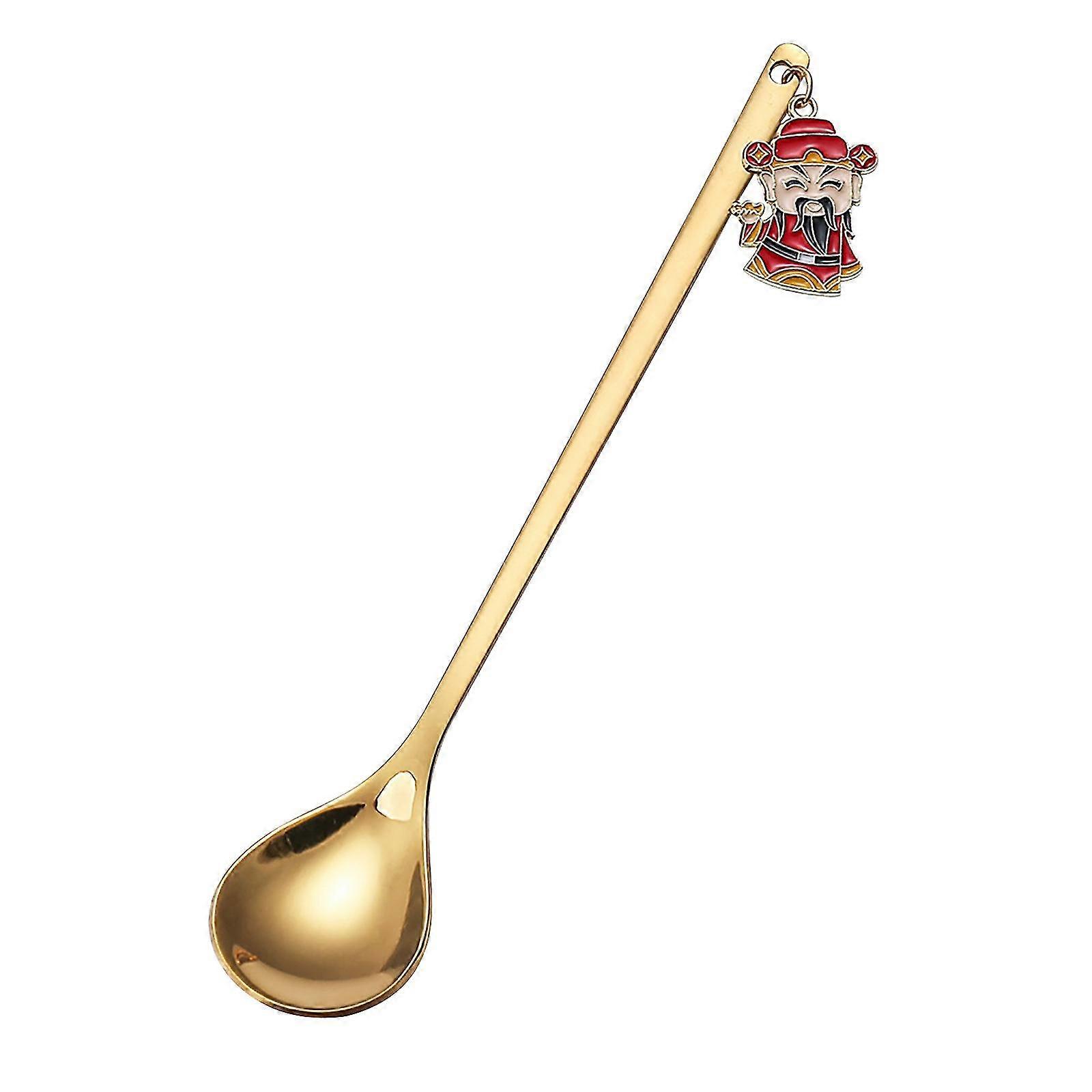 New Year Tableware Dessert Spoon Stirring Small Spoon Spoon New Year Gift Spoon