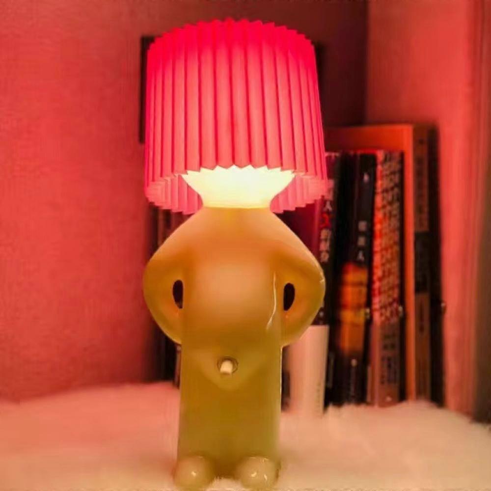 Lamp Boy Shy Man Small Lamp Home Decoration Eu Plug