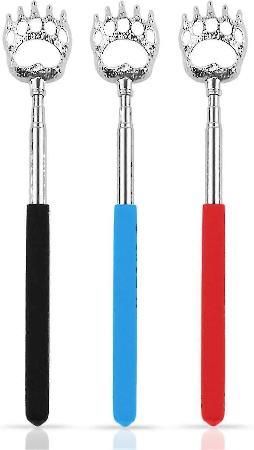 Back Scratchers, Bear Claw Telescopic Back Massager Tool With Soft Rubber Handles, Extendable Telescope Backscratcher Eliminating Back Itching F