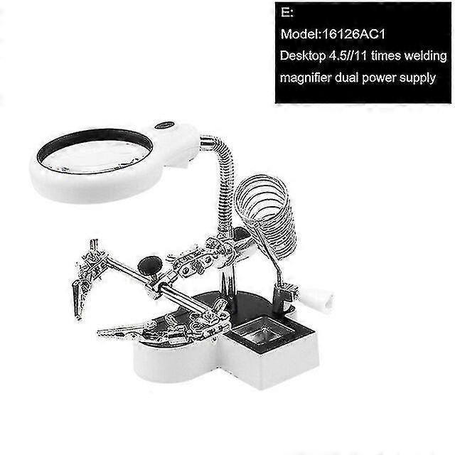 Loupe Fer à souder Outil de soudure avec loupe 3x 4.5x 25x Aide Main Rework Station Led Alligator