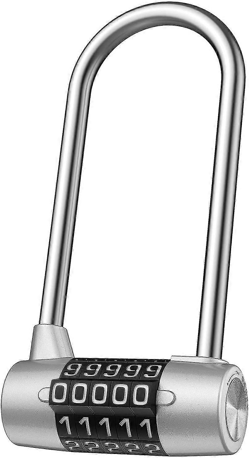 Long Padlock, Combination Lock, 5-digit Combination Lock