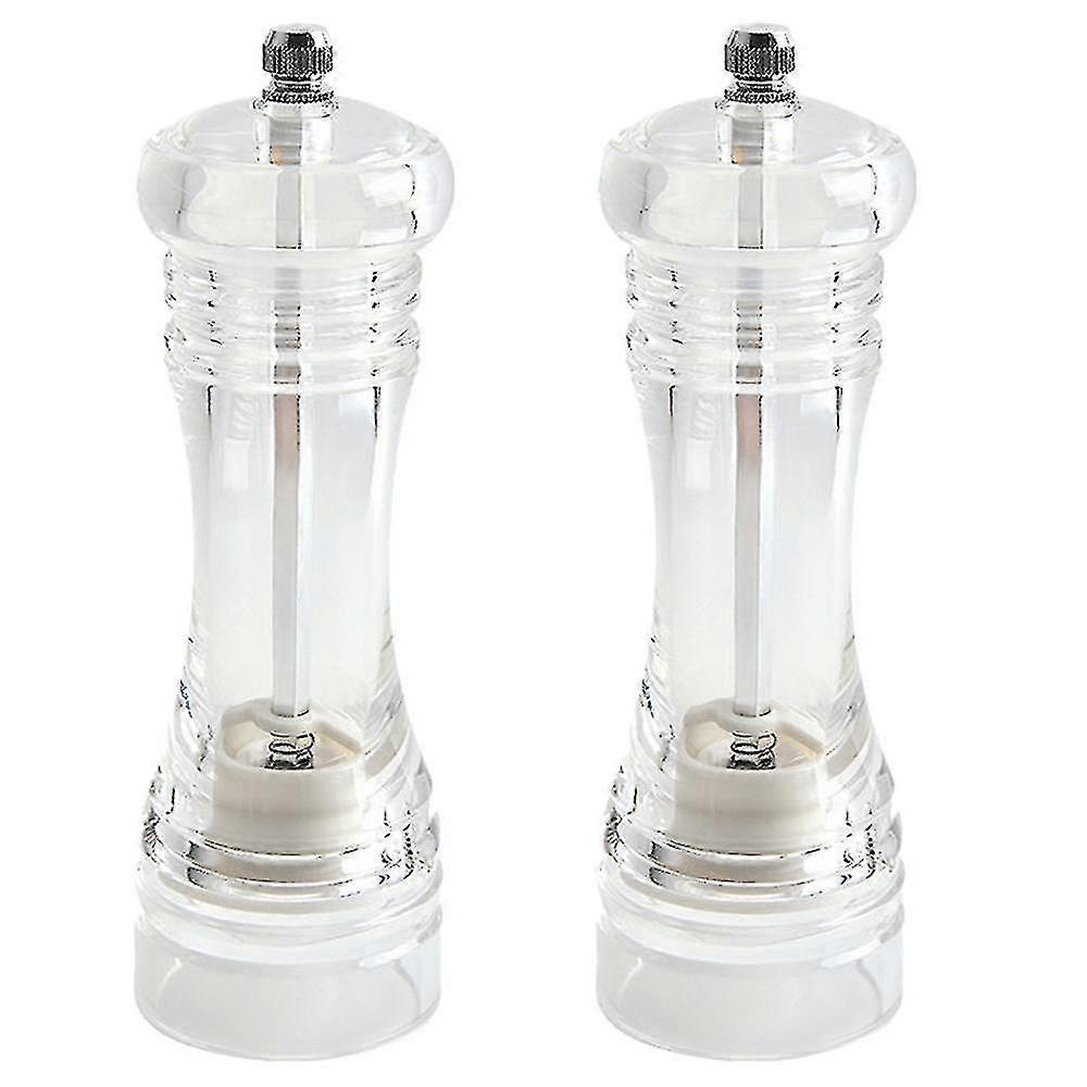 Clear Acrylic Salt And Pepper Grinder Refillable Sea Salt