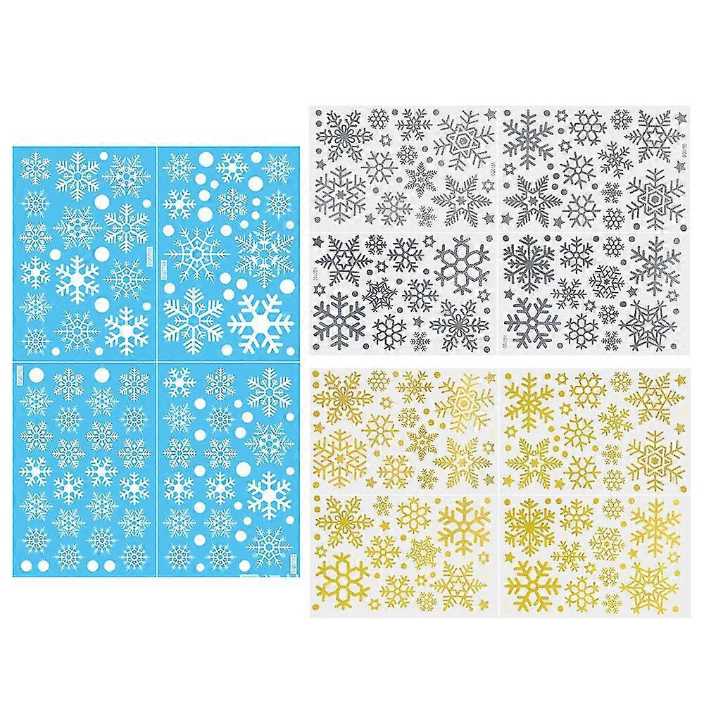 Christmas Snowflake Window Sticker, For Window Mirror Decoration Christmas Holiday Party Supplies