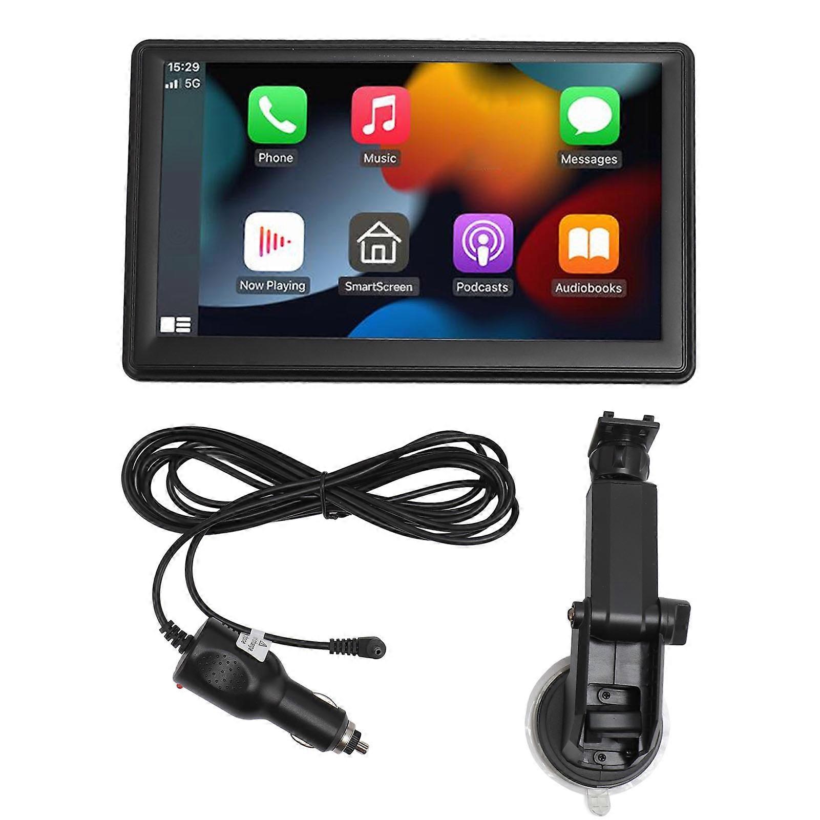 Portable Car Stereo 7 Inch HD Support Mirror Link Bluetooth WiFi Navigation Voice Control Dash Mount Car Touchscreen With 64G Memory Card