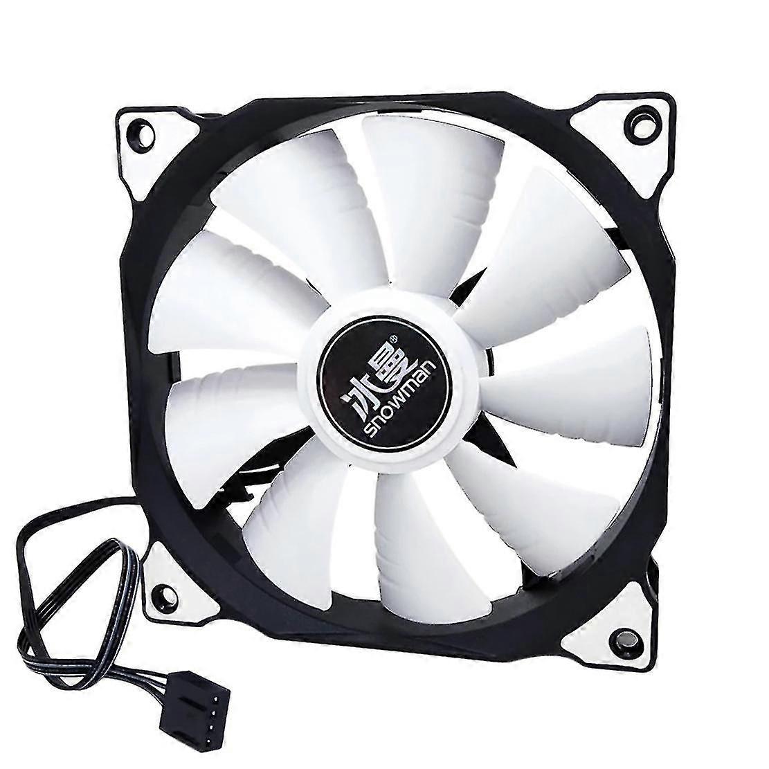 Schneemann Computer Gehäuse Lüfter 12cm Silent 4pin Pwm Desktop Lüfter CPU-Lüfter für 12cm PC-Lüfter