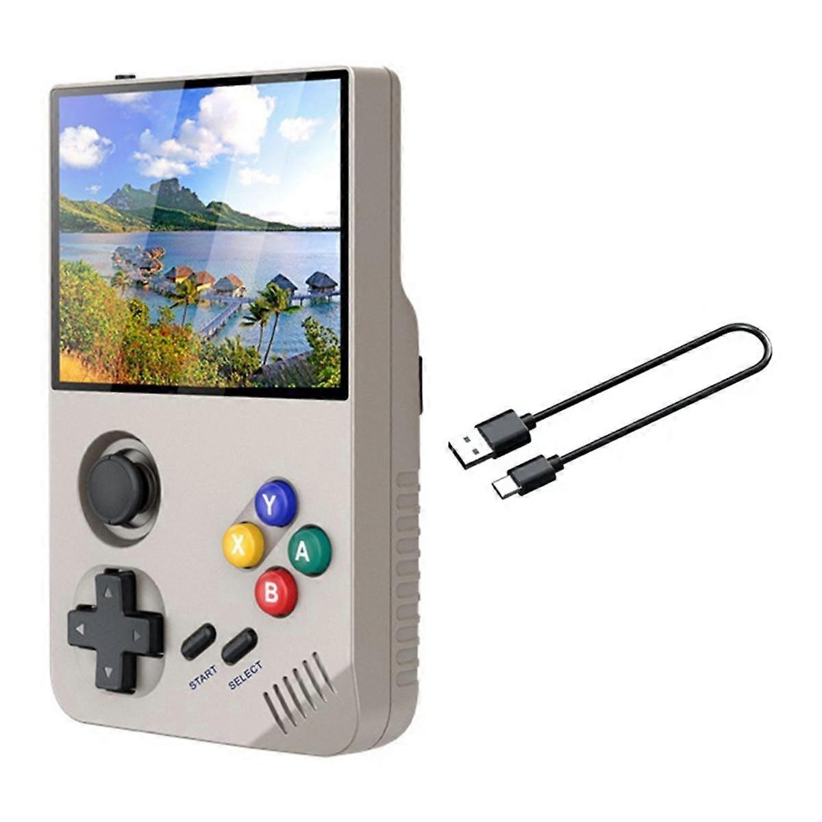 M19 Retro-Videospielkonsole 128G Handheld Klassische nostalgische Arcade-Spielkonsole 3D-Joystick Bis zu 25 Simulatoren C