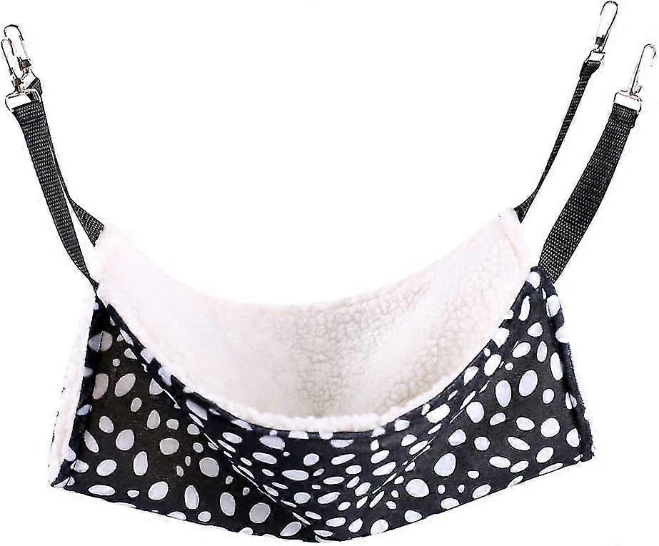 Polka Dot Print Hammock Hanging Bed For Small Pets
