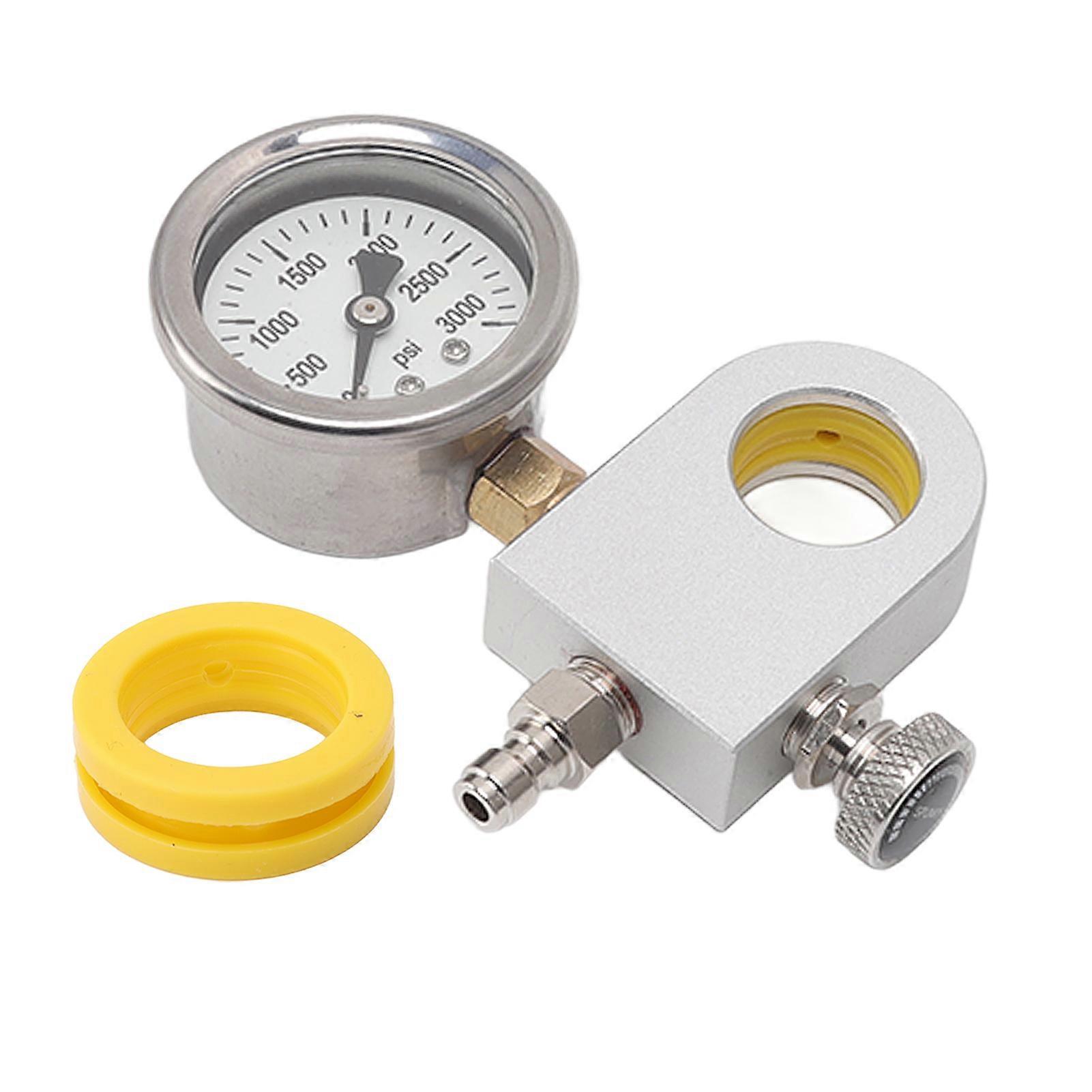 CO2 Refill Adapter Carbonator Refill Quick Adapter Replacement with Pressure Gauge Release Valve for DUO Model(YMCAT)