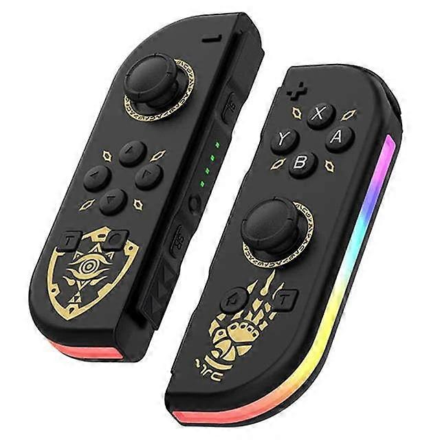 2Pcs (l/r) Switch, Wireless Joypad Replacement For Switch Controller Dual Vibration/rgb Light Durable -e