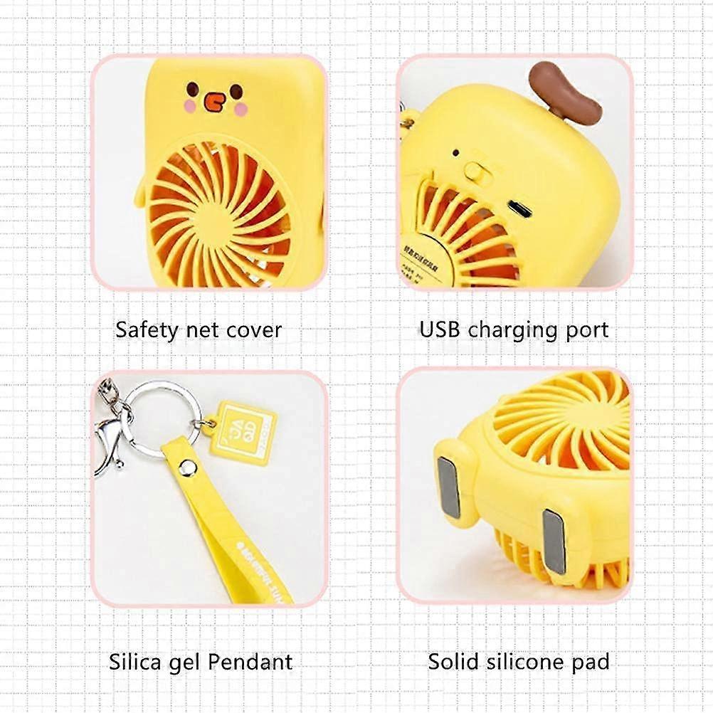 Keychain Mini Fan,Rechargeable Personal Fan,Summer Creative USB ...