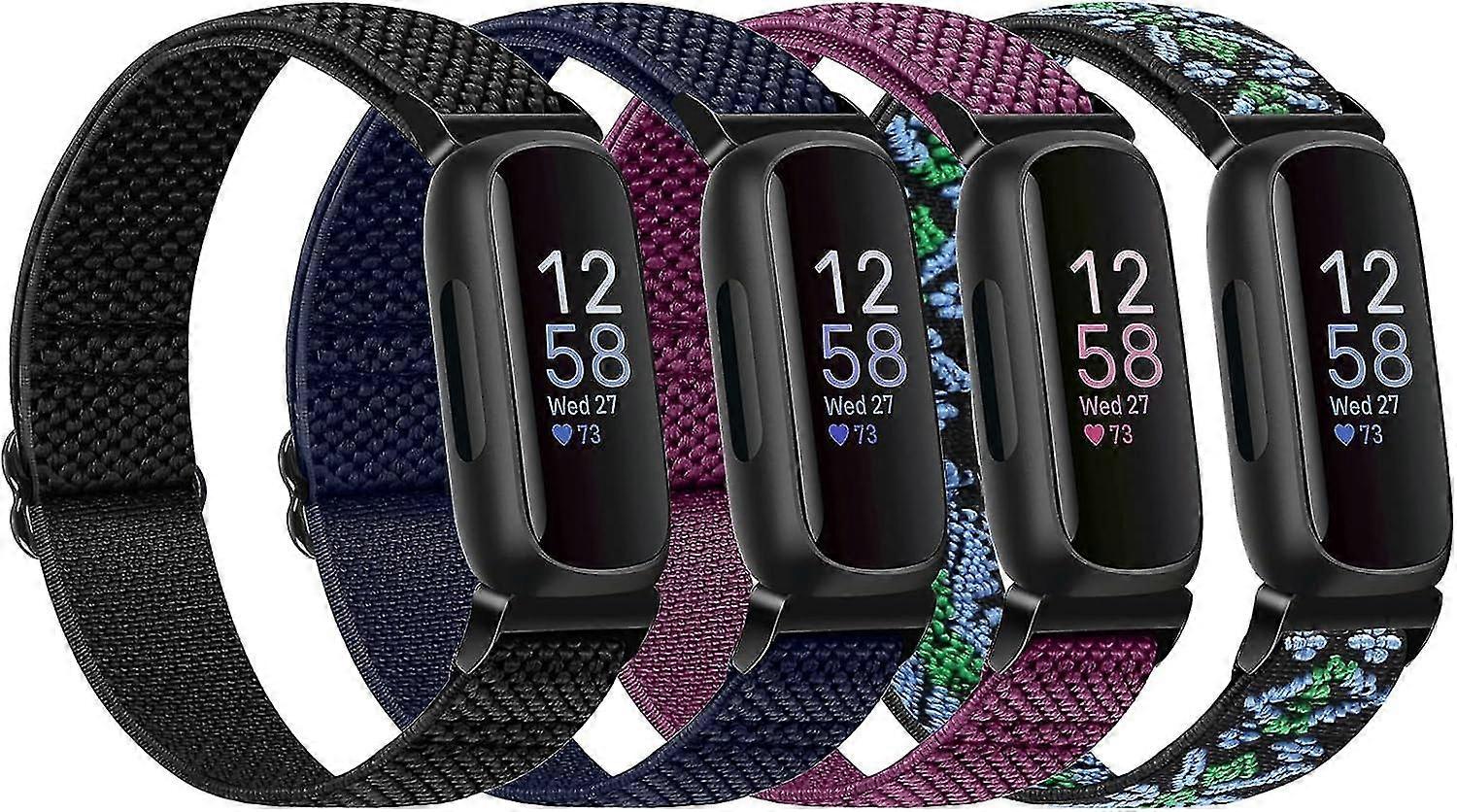 Elastic Nylon Strap For Fitbit Inspire 3/inspire 2/inspire/ace 2/ace 3 - Stretchy Replacement Straps